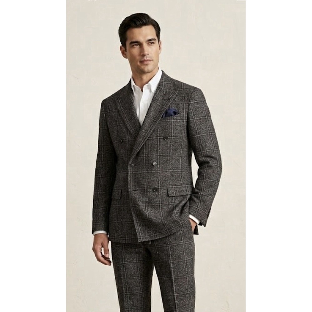 Joseph Abboud Collection 2 Piece Slim Fit Suit Alpaca Blend Size 44R/W38 $1595